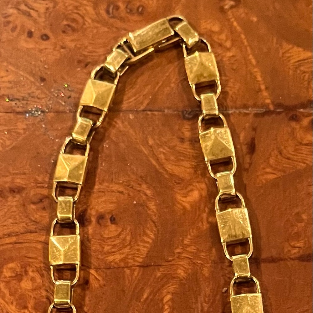 Michael Kors Mercer Link 925 Gold Choker 7 1/4” in diameter